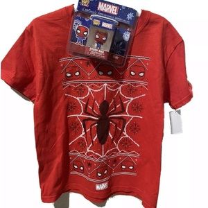 Boys Spiderman Tee And Pocket Pop/Marvel / Funko
